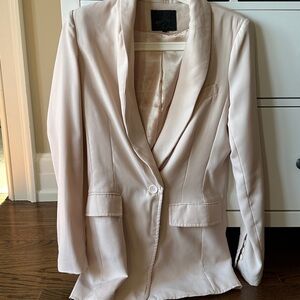 flowy blazer cream